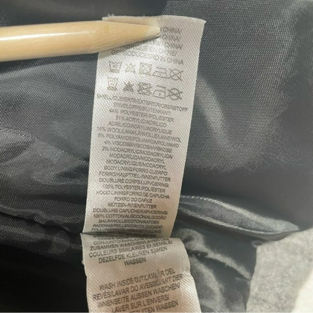 Mini Rebel Toddler Grey Hooded Wool Toggle Coat 24-36m Winter - Picture 7 of 7